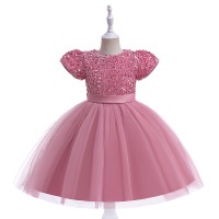 Bean Pink Sequin Girls' Dress AZ002BP