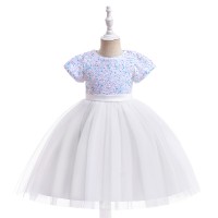 White Sequin Girls' Dress AZ002WT