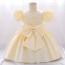 O-Neck Puff Sleeve Flower Girl Dress AZ004CP