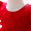 O-Neck Puff Sleeve Flower Girl Dress AZ004RD