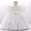 O-Neck Puff Sleeve Flower Girl Dress AZ004WT