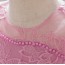 Elegant Pink Lace Flower Girl Dress with Bow AZ005PK