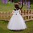 Elegant White Tulle Flower Girl Dress AZ006WT