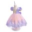 Cosplay Purple Short Sleeve Party Dress AZ008