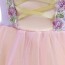 Cosplay Purple Short Sleeve Party Dress AZ008