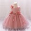 Charming Flower Decorated Party Dress for Girls AZ011