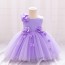 Charming Flower Decorated Party Dress for Girls AZ011