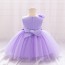 Charming Flower Decorated Party Dress for Girls AZ011