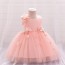 Charming Flower Decorated Party Dress for Girls AZ011