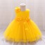 Charming Flower Decorated Party Dress for Girls AZ011