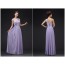 One Shoulder Light Purple Chiffon Long Bridesmaid Dress RU015LP