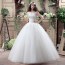 O-neck Sleeveless Wedding Dress XN080WT