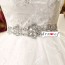 Strapless Wedding Dress with Sparkling Belt and Bow XN087WT