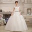 Cap Sleeve O-neck Wedding Dress XN089WT