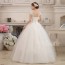 Cap Sleeve O-neck Wedding Dress XN089WT