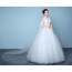 O-neck Wedding Dress with Long Lace XN090WT