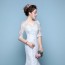 V-neck Half Sleeve Mermaid Wedding Dress XN092WT