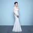 Short Sleeve Mermaid Wedding Dress XN096WT