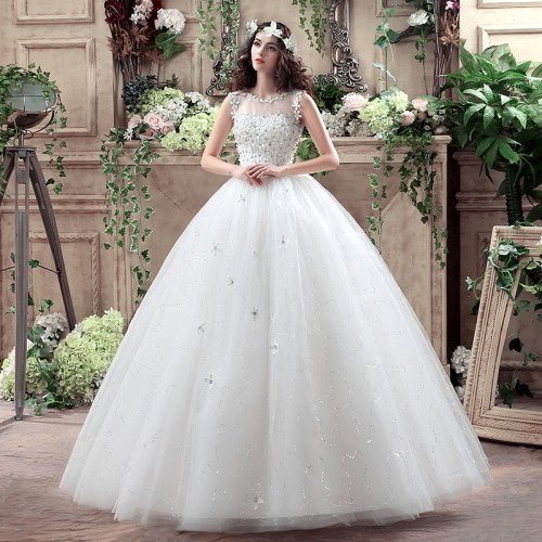 Graceful Sleeveless Wedding Dress XN100WT