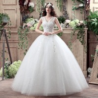 Sleeveless Wedding Dress XN104WT