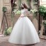 Elegant Illusion Neckline Wedding Dress XN106WT