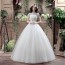 Exquisite High-Neck Lace Wedding Dress XN107WT