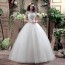 Exquisite High-Neck Lace Wedding Dress XN107WT