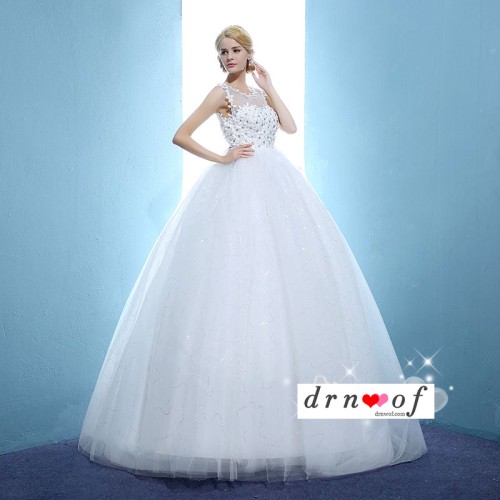 Enchanting Sleeveless Wedding Dress XN108WT