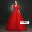 V-Neck Wedding Dress with Lace Sleeves XN111RD