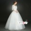 V-Neck Wedding Dress with Lace Sleeves XN111WT