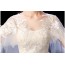 O-Neck Wedding Dress with Arm-Covering Design XN112