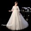 O-Neck Wedding Dress with Arm-Covering Design XN112