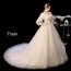 O-Neck Wedding Dress with Arm-Covering Design XN112