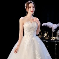 Strapless Sleeveless Wedding Dress XN141WT