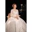 Long Sleeve V-Neck Ball Gown Wedding Dress XN143WT