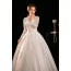 Long Sleeve V-Neck Ball Gown Wedding Dress XN143WT